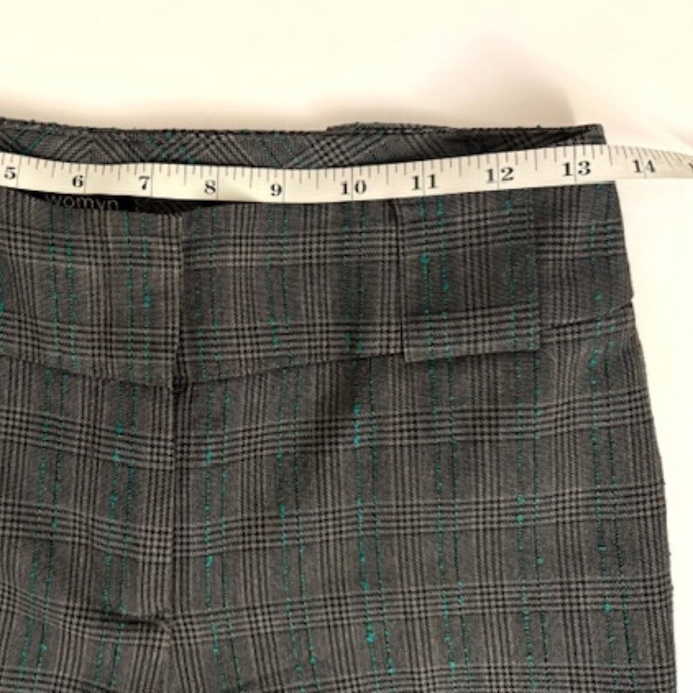 Womyn Gray Plaid Trousers - Picture 10 of 12